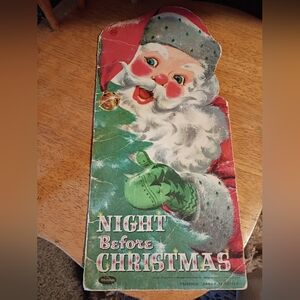 NIGHT BEFORE CHRISTMAS 1958 Book.Kids,Collectable,Sarah Winship,Christmas